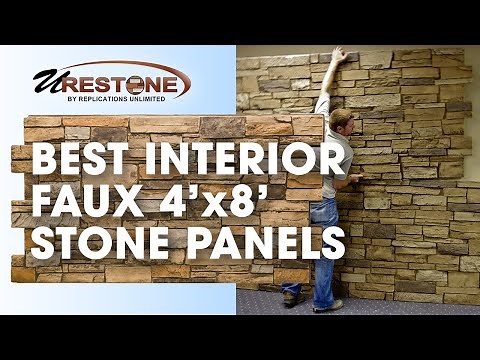 Best Interior Faux 4'x8' Stone Panels - Urestone Faux Stone Panels