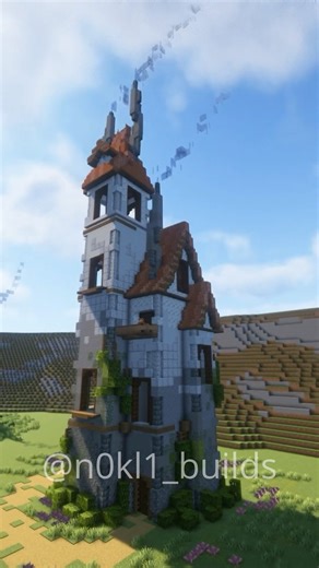 Advanced tall building #minecraft #minecraftbuilding #minecrafttutorial #minecraftshorts