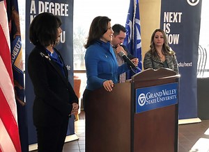 Gov. Whitmer, Grand Valley announce program for adults to get college degree faster