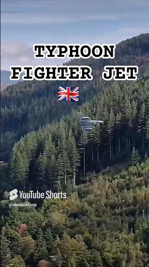 Yes! Typhoon Eurofighters screaming through the Mach Loop in Wales