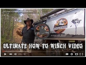 How to safely winch up hill recovery | A basic guide to using your winch