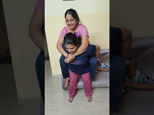 Shoulder ride challenge#challenging video#Puja Madhu lifestyle