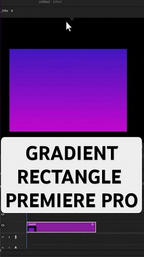 How To Create Gradient Rectangle In Premiere Pro