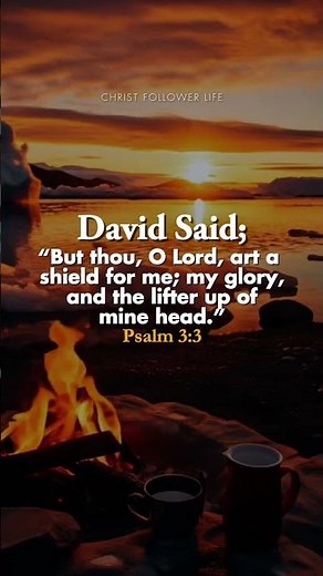 Thou Art a Shield for Me ✨ | Psalm 3:3 | Lifter Up of My Head #faith #quotes #bibleverse #love