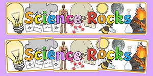 Science Rocks Display Banner