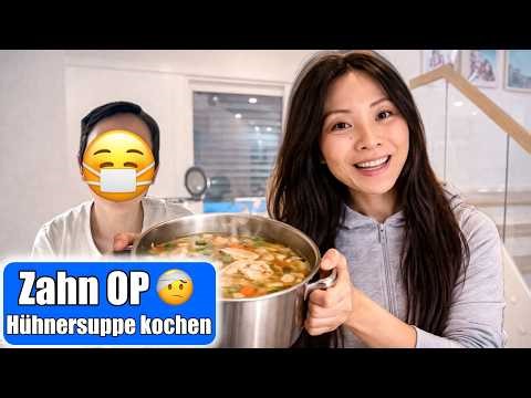 Johann's dental surgery 🤕 Mom cooks chicken soup | Wisdom tooth extraction & delicious meal | Mom...
