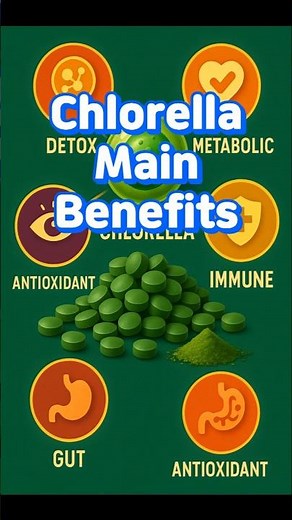 #chlorella #benefits "Description" of the recommended product (long press on the screen)