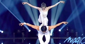 Combining ballet with daring acrobatics married Chinese couple takes home world championship