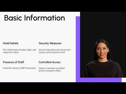 Hotel Security Checklist with eAuditor Audits and inspections