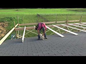 Lean To pt5/ Installing the rafters!