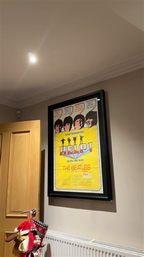 Beatles official help movie poster ! (Early Christmas present )! 🎁