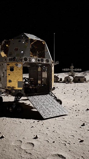 29K views · 163 reactions | Cargo Lander Deploys Robots for Lunar Construction #fblifestyle | Space Verse | Facebook