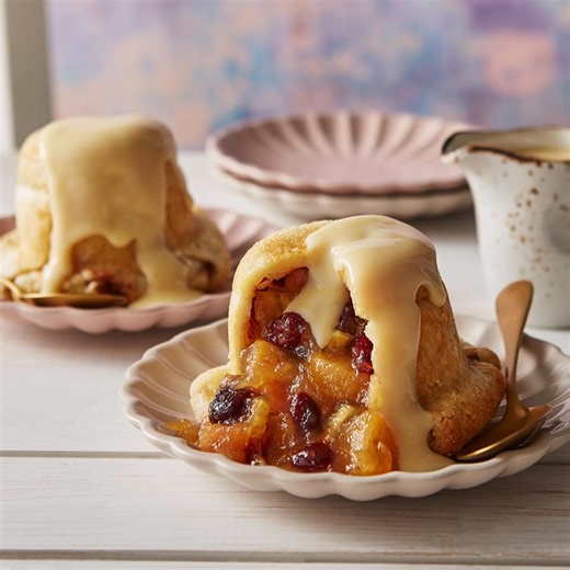 Apple and Cranberry Charlottes recipe 🍏 'Bake' the most out of your autumnal apples with our charlottes recipe, sweet and warming, served perfectly with custard! Serves 4 Ingredients: 500g Bramley apples 400g eating apples 1-2tbsp caster sugar 150g unsalted butter 1tsp cinnamon 7-8 slices of day old bread, crusts removed 100g dried cranberries Method: 1. Lightly butter 4 ramekins and pre-heat the oven to 200°c / gas 6. 2. Peel and core the apples then chop into large chunks. Take a large frying