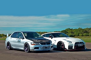 那些年Nissan GT-R和Mitsubishi Lancer EVO 9尬的直線