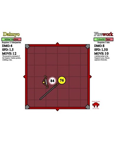 Daimyo VS Firework #weaponballs #simulation #2dshorts #gaming #fightinggames #earclacks
