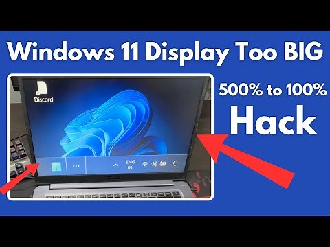 Windows 11 Display Too Big - Reset Display Scaling - Fix Screen Size Windows 11
