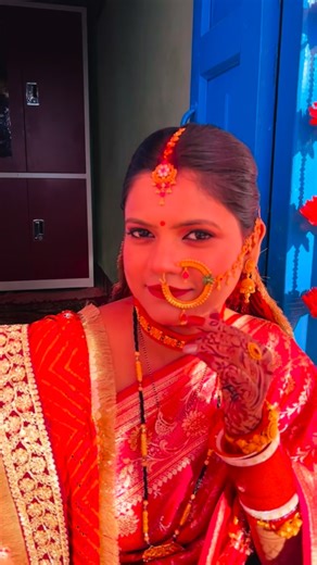 Vaishnavi ( Bridal makeup artist) on Instagram: "Beautiful kumaoni pahadi bride Dm to book your makeup appointment for upcoming event MUA - @vaishnavi_makeup_artist_ Bride - @aashu_jeena #makeup #bridalmakeupartists #makeupartist #subtlemakeuplook #pahadinath #trendingreels #pahadiculture #likesharecommentfollow💕❤️❤️❤️"