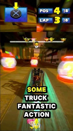 Short: Sonic & Sega All Stars Racing Ryo's All Star Move Speeding Up Fast In Forklift Mode