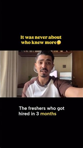 Why Some Freshers Get Hired in 3 Months — Not Skills #shorts #freshersjobs