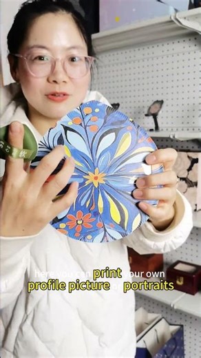 Customize your own picture, profile, portraits on the extra size powder puff. #powderpuff #factory