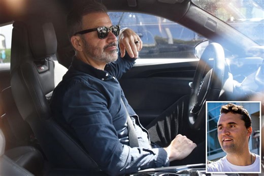 Jimmy Kimmel smirks as he arrives at LA lawyer’s office after ABC pulled show over Charlie Kirk comments