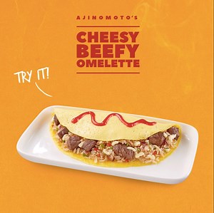 214K views · 10K reactions | Cheesy na, beefy pa! Watch how you can make today’s baon extra-filling with our Cheesy Beef Omelet rice recipe. | Cookmunity by Ajinomoto Philippines | Facebook