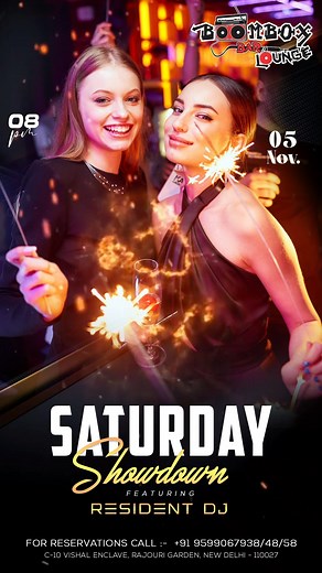 It's time to get high. High on dance, music and delectable food. Drop by BoomBox Cafe Rajouri Garden and experience a Saturday night full of crazy experiences. : For Reservations Call  9599067938/48/58 Book your Table Now!! https://bit.ly/dineout-BoomBoxRajouri : #boombox #boomboxrajouri #music #liveperformance #dance #fun #music #beer #wine #mocktail #cocktail #friendsfun #foodandcuisine #delicacies #couplespecial #happyhours #clubparty | BoomBox Cafe Rajouri | Facebook