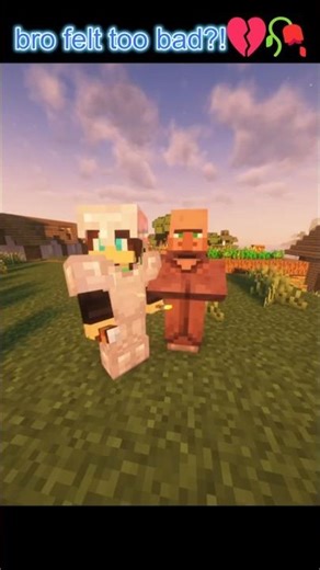 bro felt too bad?!💔🥀 #shorts #minecraft