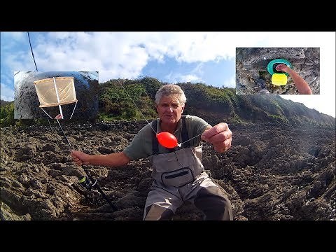 Shore Fishing - Bass Fishing with Live Prawns and a Bubble Float