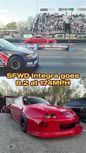 SFWD Integra Achieves 8.2 Seconds at 174 MPH