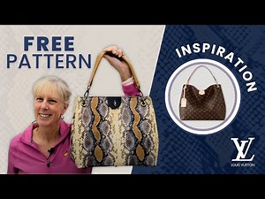 FREE PATTERN! Making a Louis Vuitton dupe for $110 😱 Graceful Bag DIY Sewing Tutorial