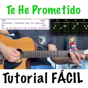 134K views · 3.1K reactions | Te he prometido, Leo dan, fácil en guitarra | Tutoriales de Guitarra Abraham Navarro | Facebook