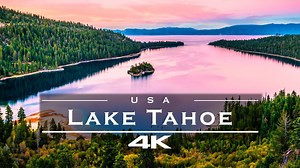 Lake Tahoe, USA in 4K – stunning aerial drone footage