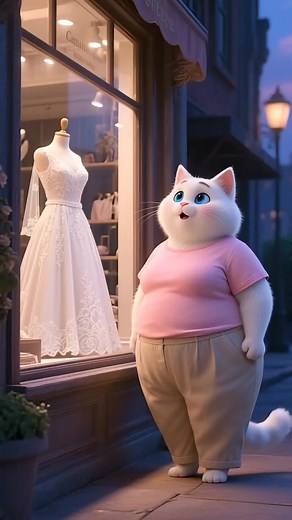 Wait For The Fat Cat s EPIC Transformation... 🤯 #shorts #aicat #whitecat #tik_tok