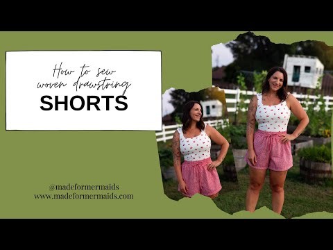 How to sew drawstring shorts