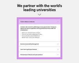 Title and accordion - Html Code Example by Nicepage
