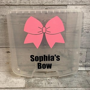 Cheerleader Bow Box for Cheer Competition Bow Holder for Cheer Practice, Bow Protective Plastic Box Cheerleading Personalized Birthday Gift - Etsy