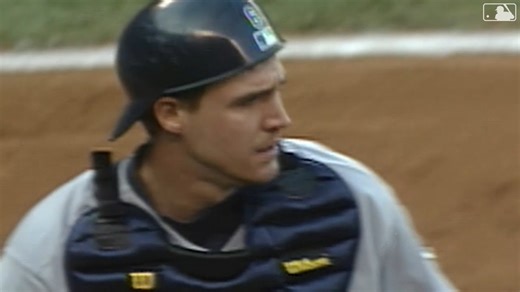 The Seattle Mariners 2-3 double play last night is rare ... The only other one in the #Postseason was started by Seattle manager Dan Wilson in 2000 🤯 H/T Sarah Langs and Elias Sports Bureau | MLB