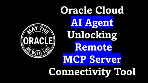 Remote MCP Server Tool in Oracle AI Agent. | Shivkumar Iyer, PMP