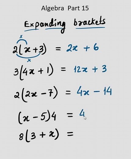 Expanding Brackets : complete algebra #cbse #maths #mathematics #liketerms #algebra