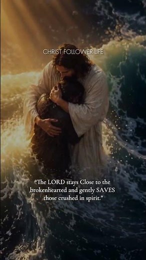 Psalm 34:18 ✨ The Lord Is Nigh Unto The Brokenhearted | He Saves The Contrite In Spirit #god #faith