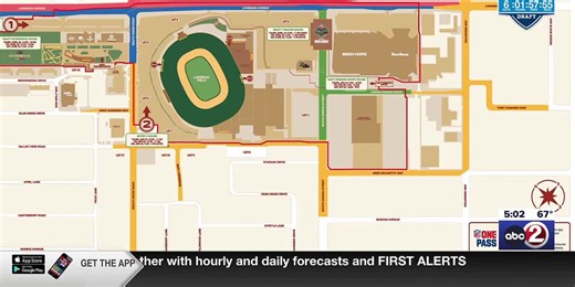 More temporary road and business closures as NFL Draft construction finishes up