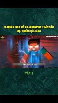 Warden đấu với thần sấm và cái kết tập 1 #minecraft #minecraftanimation #100ngaysinhton