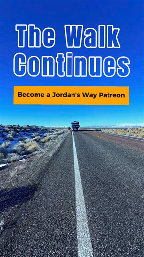 ☀️ MID-MORNING CHECK-IN FROM THE LONELIEST ROAD ☀️ The miles keep adding up… and the mission keeps moving. We may have lost service, but the walk (or run 😅) does NOT stop out here on the Loneliest Road in America. 🔥 We’re only 3 Patreons away from Arya’s NEXT TREAT! 🔥 Don’t stop now — this is where momentum matters. Every new Jordan’s Way Patreon helps us: 🐾 Fill the Tour Bus 🐾 Support shelters & rescues across the country 🐾 Bring comfort, food, toys, and hope to animals while they wait 👉