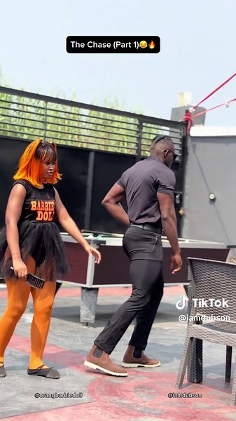 Slow Motion Chase with Barbie Dolls Part 1