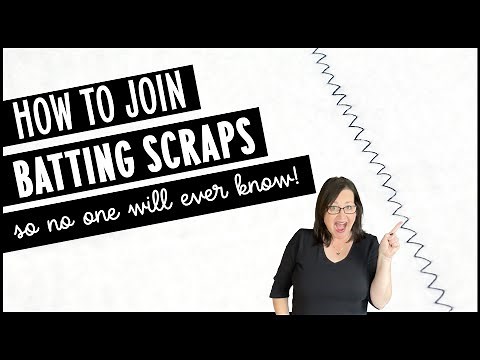 How to join batting scraps so no one will ever know! Quilting Tips