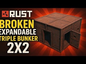 Insane Expandable Triple Bunker 2x2 in RUST...