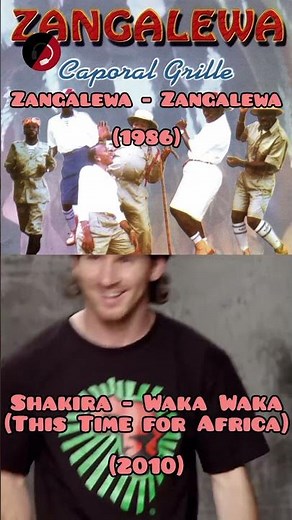 Shakira's Waka Waka(This Time for Africa) vs Zangalewa #shorts #song #music #lyrics #shakira