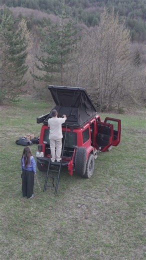 Setting Up Camp in Racha ⛺ #overlanding #camping #jeepwrangler #asmr