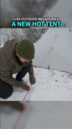 THE BEST HOT TENT (Luxe Outdoor Megahorn 3) #hottent #stove #camping #wintercamping #tentstove